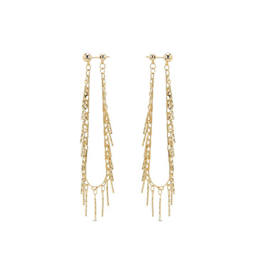 Beautiful Gold Fashion Drop Earrings: Perfect for Her-Earrings-JUGENG