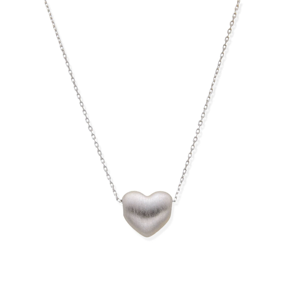 Chain Necklace with Heart in 925 Silver-Necklaces-YIA SILVER