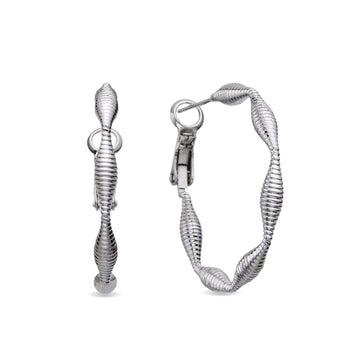 Hoop Earrings Silver Fashion-Earrings-NEW WEI