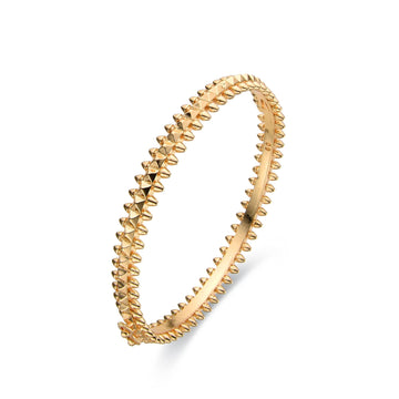 Modern Zic Zac Bracelet in Gold Fashion-Bracelets-NEW WEI