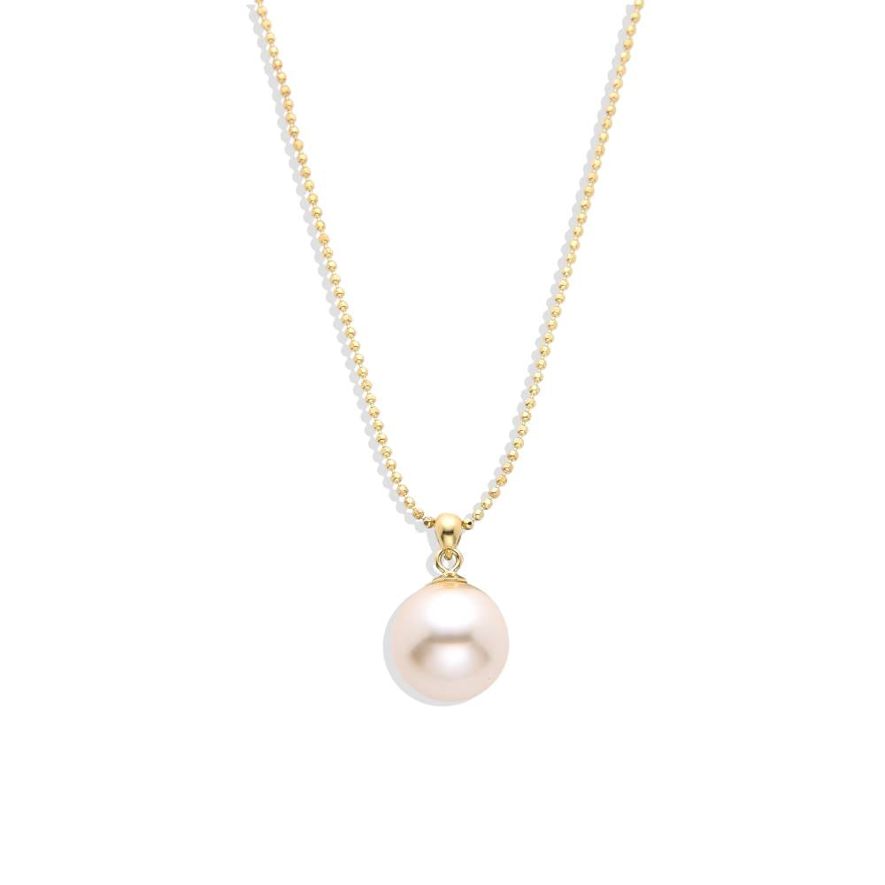 Natural Beauty: Pearl Pendant Necklace in 925 Sterling Silver-Necklaces-GULI GULI