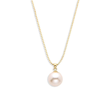 Natural Beauty: Pearl Pendant Necklace in 925 Sterling Silver-Necklaces-GULI GULI