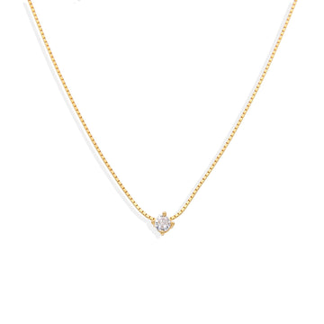 Necklace with Zircon in 18k Gold Plated 925 Sterling Silver-Necklaces-GULI GULI