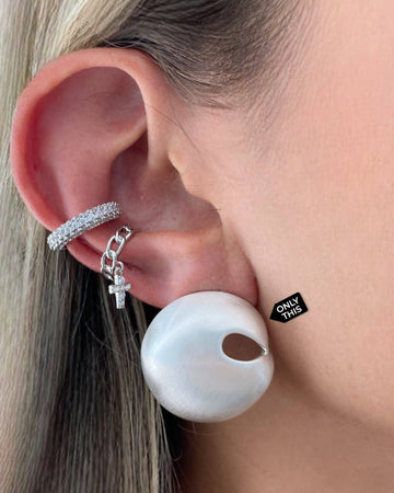 Silver-Colored Cooper Round Earrings-Earrings-kKT